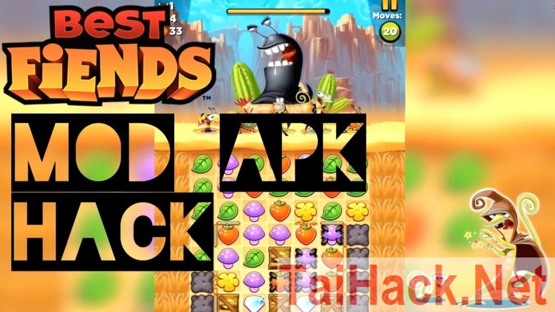 Hack Best Fiends MOD Full Ti n - Game Tr Tu X p Kim 