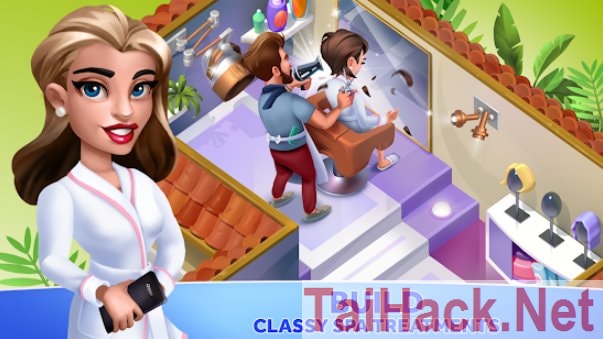 Download Hack My Beauty Spa: Stars and Stories MOD much money. Simulation game operating spa business system. With this hack, you can freely spend money to invest in big missions without having to think about risks. Update all the latest hack for free daily at TaiHack.Net.