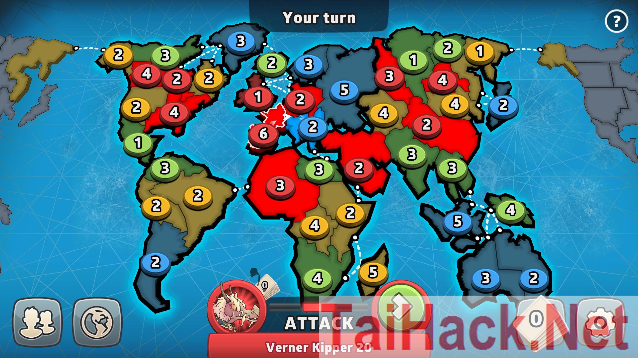 Download Hack RISK: Global Domination MOD Unlimited tokens. This is the best card game of 2019, With attractive game mode with this hack you can completely receive unlimited notifications, helping you to be the winner in this game. Update the latest hack games for free daily at TaiHack.Net.