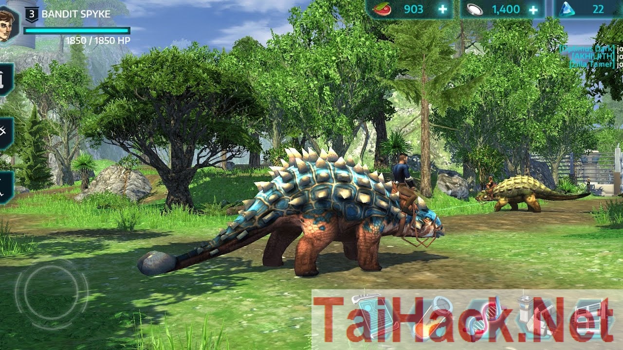 Download Hack Dino Tamers - Jurassic Riding MMO Hack Mod for ANDROID, This is a great dinosaur taming game onlien. With spectacular 3D scenery can completely conquer you from the first play. In this hack you can NO GOLD COST, FREE BUILD TIME and many other new features waiting for you to explore ahead. Update all the latest hacks at TaiHack.Net.