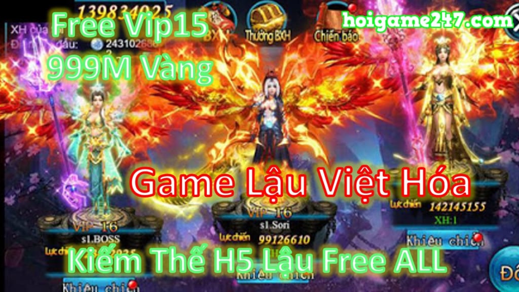 Game Lậu H5 - Long Nữ H5 Lậu Việt Hóa Free Max Vip 15 + 999,999,999 Vàng + Vô Số Quà Vip Khi Tạo Nhân Vật