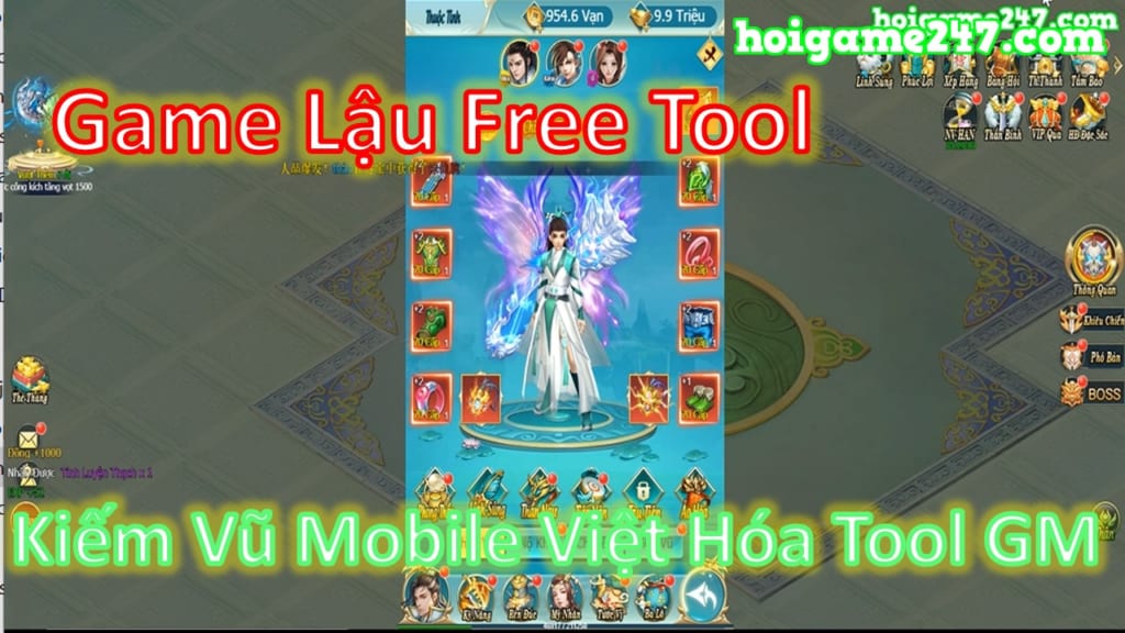 Game Lậu Việt Hóa Tool Gm Kiếm Vũ H5 Lậu Free Tool Free Max Vip 10 + 999,999,999 Vàng + Vô Số Quà Vip